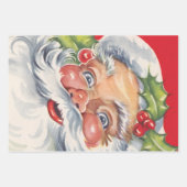 サンタすてきクロースと帽子 ラッピングペーパーシート (正面2)