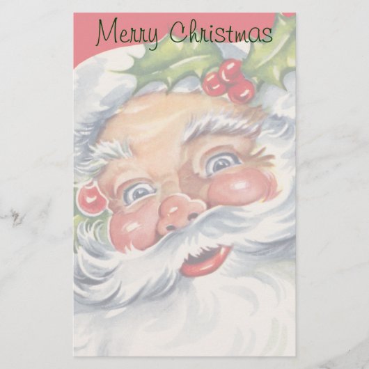 サンタすてきクロースと帽子 便箋 (正面)
