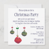 サンタすてきクロースと帽子 招待状 (裏面)