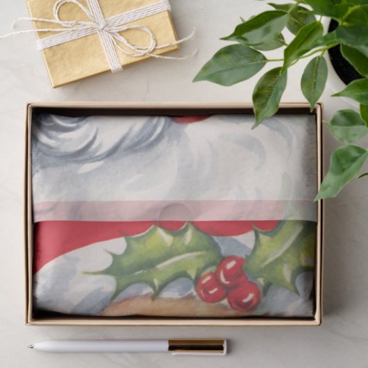 サンタすてきクロースと帽子 薄葉紙 (ギフト)