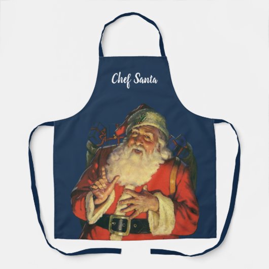 サンタすてきクロースのおもちゃつき エプロン (正面)