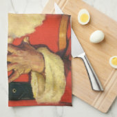 サンタすてきクロースのおもちゃつき キッチンタオル (四つ折り)