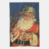 サンタすてきクロースのおもちゃつき キッチンタオル (縦)