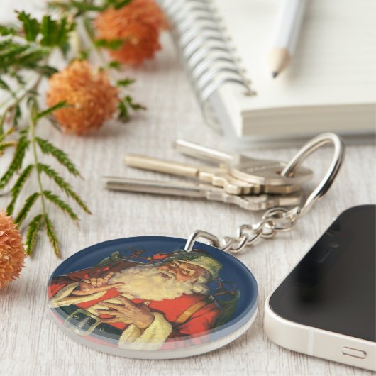 サンタすてきクロースのおもちゃつき キーホルダー (正面右)