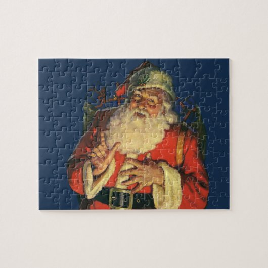 サンタすてきクロースのおもちゃつき ジグソーパズル (横)