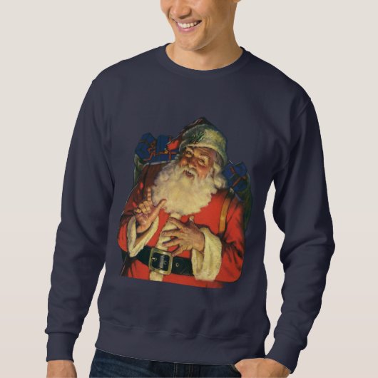 サンタすてきクロースのおもちゃつき スウェットシャツ (正面)