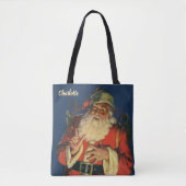 サンタすてきクロースのおもちゃつき トートバッグ (正面)