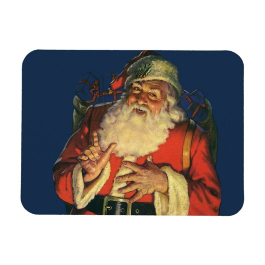 サンタすてきクロースのおもちゃつき マグネット (横)