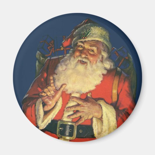 サンタすてきクロースのおもちゃつき マグネット (正面)