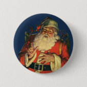 サンタすてきクロースのおもちゃつき 缶バッジ (正面)
