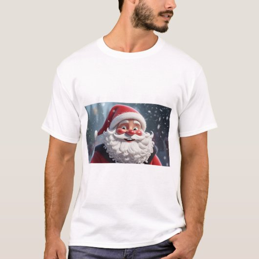サンタすてきクロースのクリスマスTシャツ男性へ Tシャツ (正面)