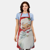 サンタすてきクロースのワイン エプロン (着用した状態)