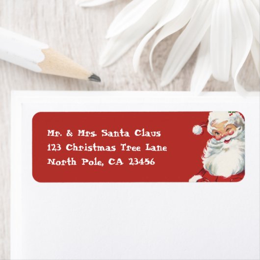 サンタすてきクロースのワイン ラベル (インサイチュ)