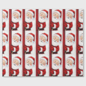 サンタすてきクロースイラストレーション ラッピングペーパー (フラット)