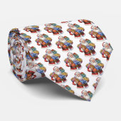 サンタすてきクロースクラシッククリスマスパターン ネクタイ (ロール)