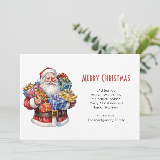 サンタすてきクロースクラシッククリスマス シーズンカード (スタンド正面)