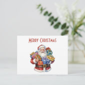 サンタすてきクロースクラシッククリスマス シーズンポストカード (スタンド正面)