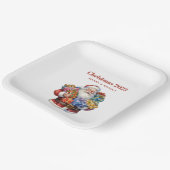 サンタすてきクロースクラシッククリスマス ペーパープレート (傾斜あり)