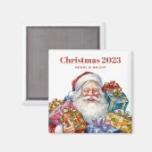 サンタすてきクロースクラシッククリスマス マグネット (正面/裏面)