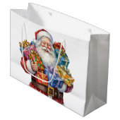 サンタすてきクロースクラシッククリスマス ラージペーパーバッグ (正面アングル)
