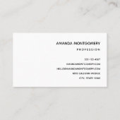 サンタすてきクロースクラシッククリスマス 名刺 (裏面)