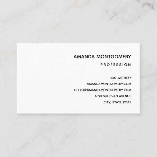 サンタすてきクロースクラシッククリスマス 名刺 (裏面)