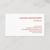 サンタすてきクロースクラシッククリスマス 名刺 (裏面)