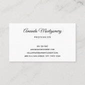 サンタすてきクロースクラシッククリスマス 名刺 (裏面)