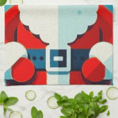 サンタすてきクロース キッチンタオル (折り畳み)