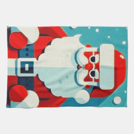 サンタすてきクロース キッチンタオル