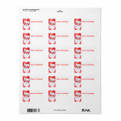 サンタすてきクロース ラベル (フルシート)