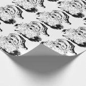 サンタすてきクロースBLACK ラッピングペーパー (角)