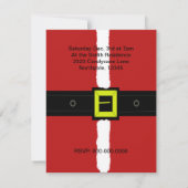 サンタすてきスーツパーティの招待状 招待状 (裏面)