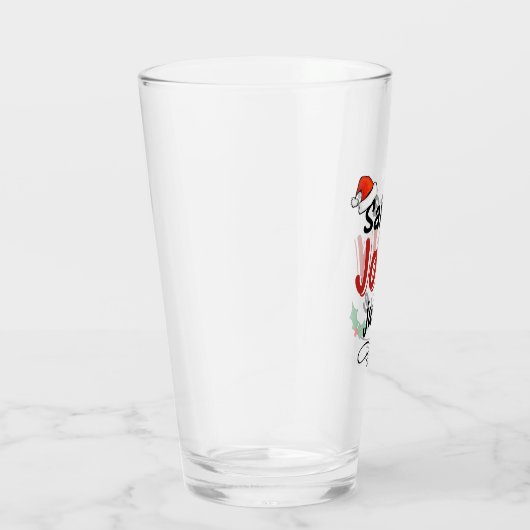 サンタすてきズジュース応援ビアグラス タンブラーグラス (右)