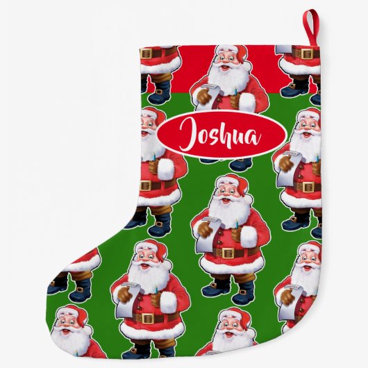 サンタすてきボカスタムーイズクリスマスストッキング ラージクリスマスストッキング (裏面)