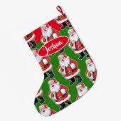 サンタすてきボカスタムーイズクリスマスストッキング ラージクリスマスストッキング (裏面 (吊り時))