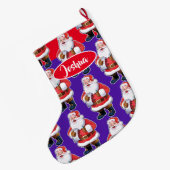 サンタすてきボカスタムーイズクリスマスストッキング ラージクリスマスストッキング (裏面 (吊り時))