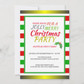 サンタすてき&メリークリスマスパーティの招待状 招待状 (正面)