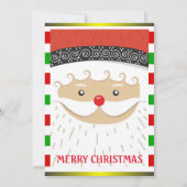 サンタすてき&メリークリスマスパーティの招待状 招待状 (裏面)