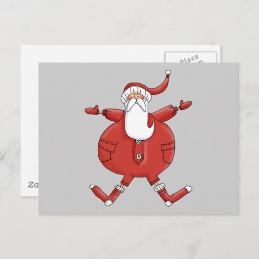 サンタすてきTシャツとギフト シーズンポストカード (正面/裏面)