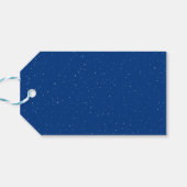 サンタそりとトナカイの夜空クリスマスプレゼント ギフトタグ (裏面横)