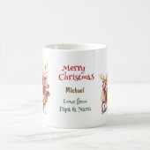 サンタそりとトナカイの子供 コーヒーマグカップ (中央)