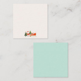 サンタそりにクリスマスプレゼント ノートカード