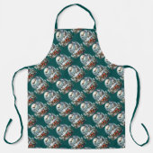 サンタそりに乗るスノーグローブワンダーランド エプロン (正面)