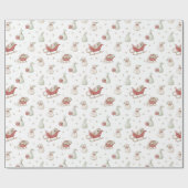 サンタそりのパターン ラッピングペーパー (フラット)