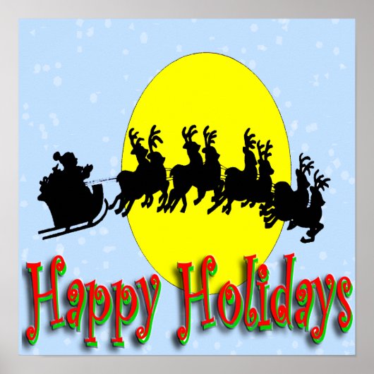 サンタそりのポスター ポスター (正面)