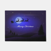 サンタそりを引くトナカイ ドアマット (正面)