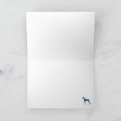 サンタそりを引くドバーマンズ シーズンカード (内部)