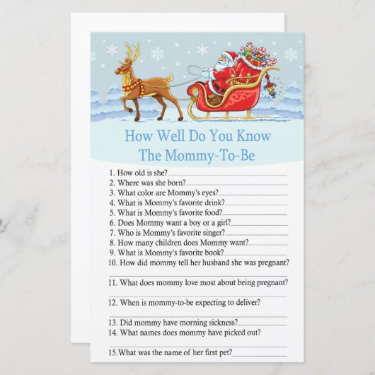 サンタそりトナカイどのようにゲームを知っている (正面/裏面)