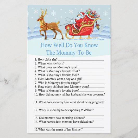 サンタそりトナカイどのようにゲームを知っている (正面)